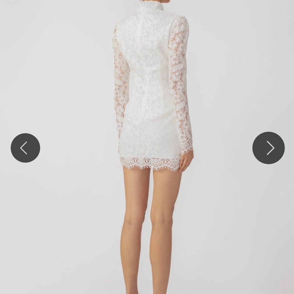 Sau Lee Raine Lace Mini Dress white - Picture 4 of 7